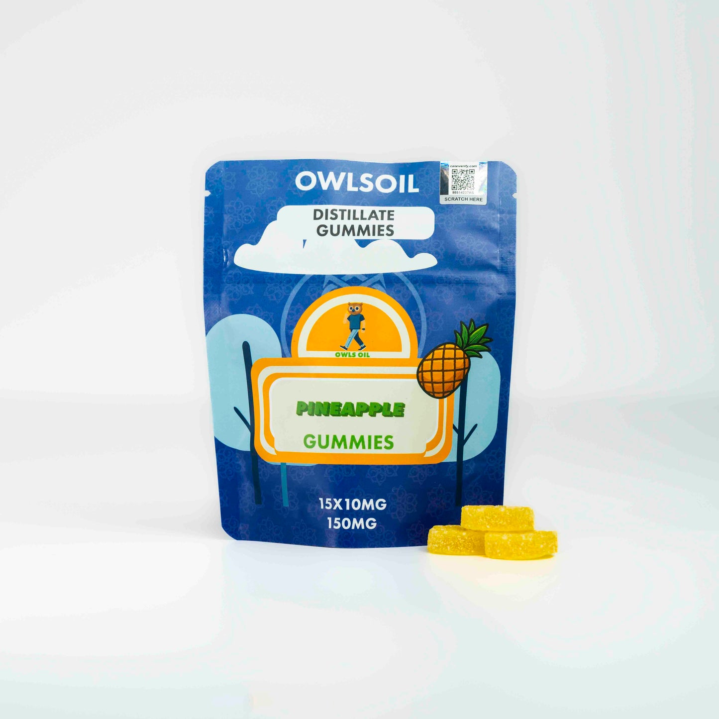 Golden Distillate Gummies – 150mg (15 × 10mg)