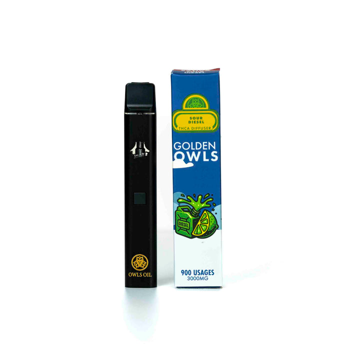 Golden Owls Sour Diesel Vape au THCA 3ml – 3000mg