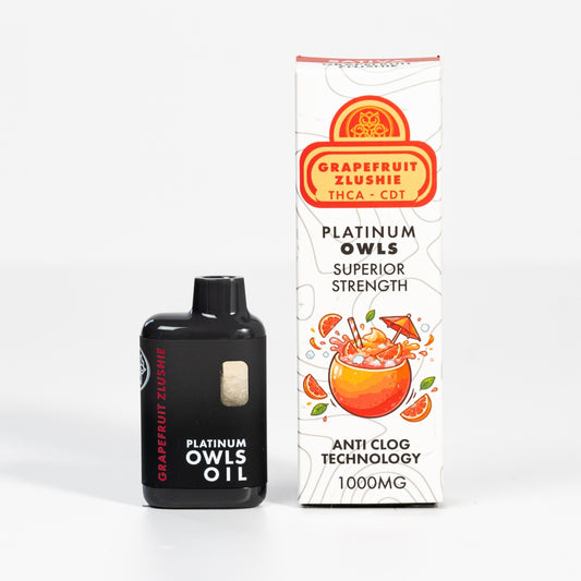 Platinum Owls THCA 1ml Vape – Grapefruit Zlushie