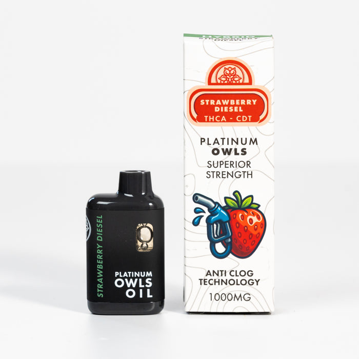 Vape Platinium Owls THCA 1ml – Strawberry Diesel