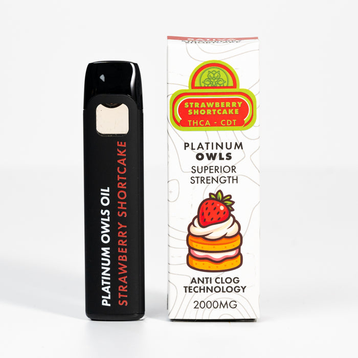 Vape 2 ml THCA Platinum Owls – Strawberry Shortcake